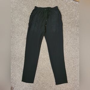 Soaked in Luxury Sydney black faux suede pocket joggers